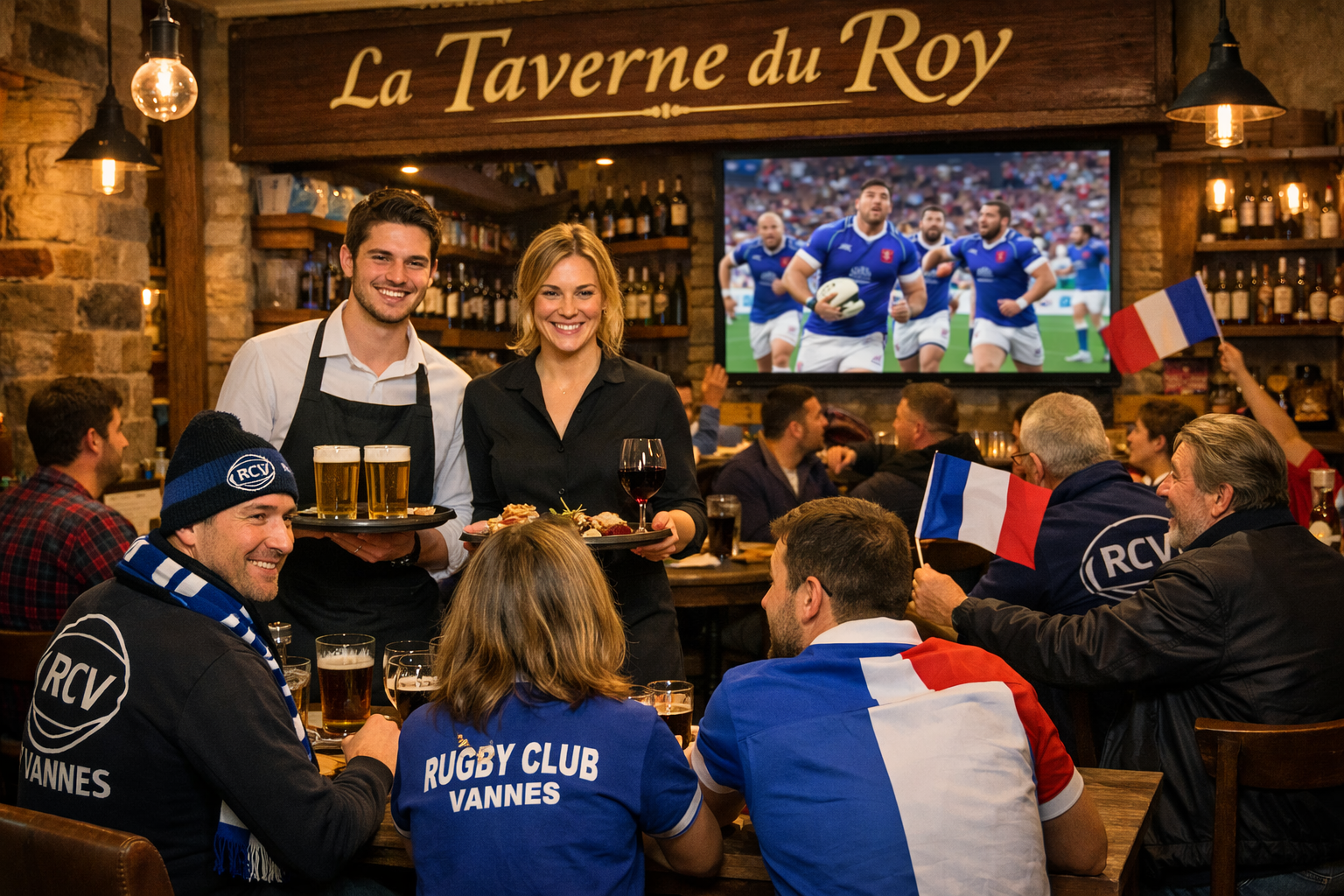 La Taverne du Roy diffuse tous les matchs de rugby