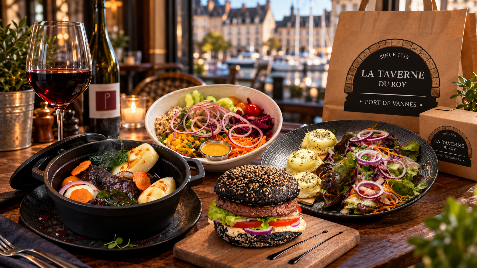 La Taverne du Roy à Vannes fait le plein de nouveautés : nouvelle carte, nouveaux horaires et commande en ligne !